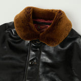 TOYS McCOY U.S. Navy N-1 Horsehide Leather Deck Jacket - Black