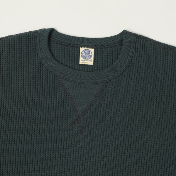 TOYS McCOY Plain Waffle Knit Sweatshirt - Black
