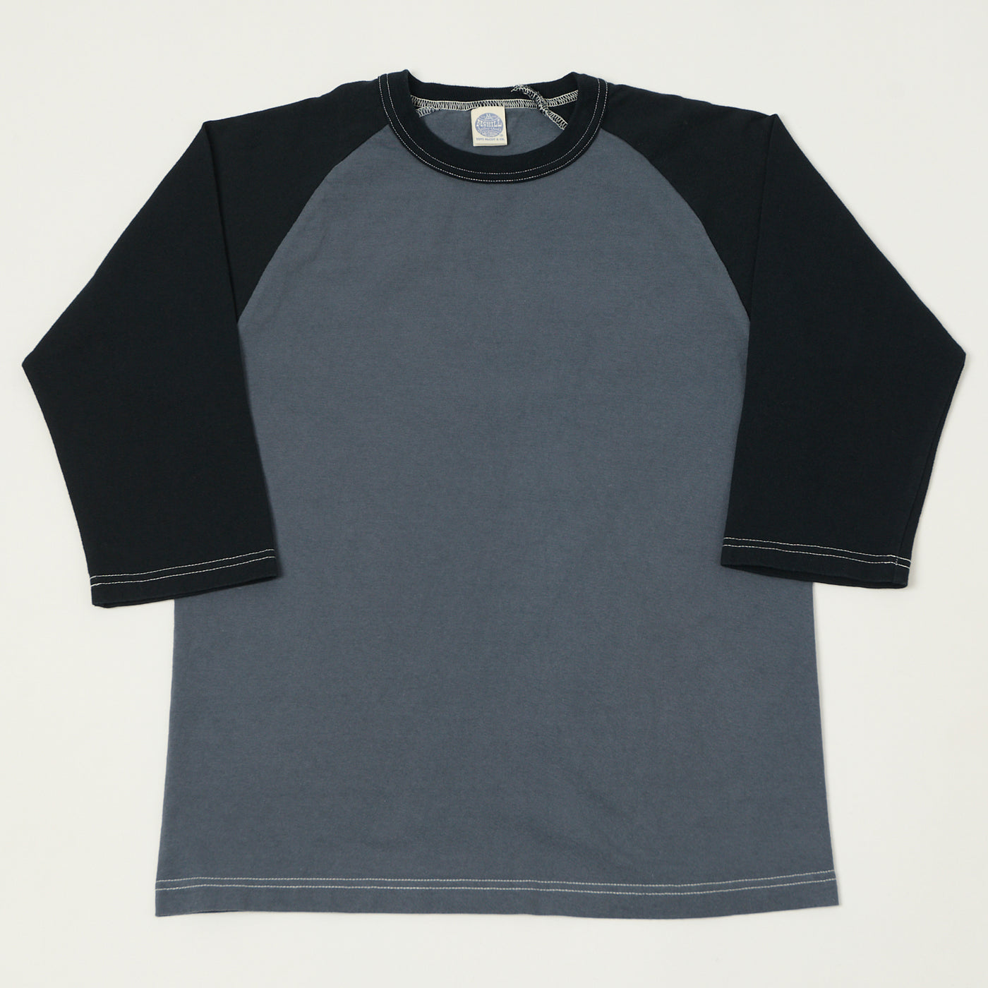TOYS McCOY Raglan Sleeve Baseball T-Shirt - Blue/Black