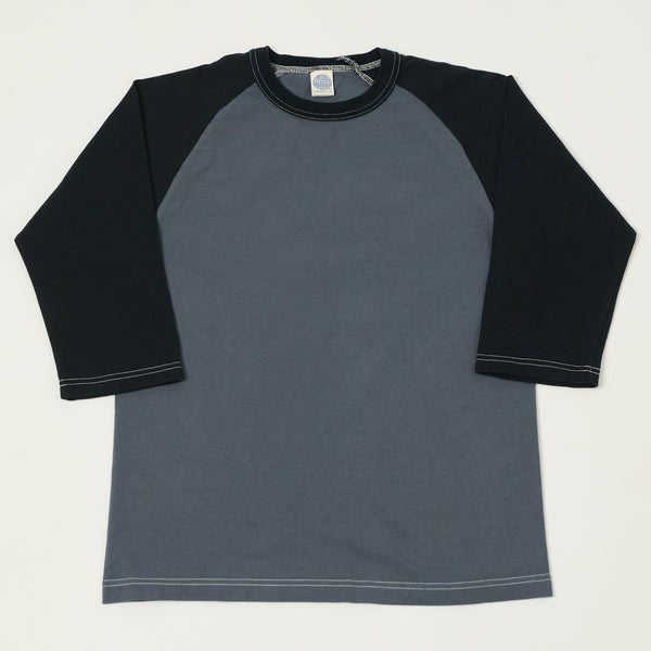 TOYS McCOY Raglan Sleeve Baseball Tee - Blue/Black