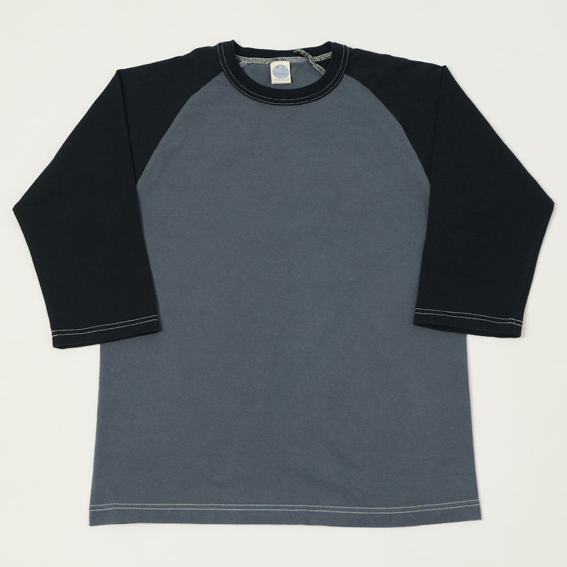TOYS McCOY Raglan Sleeve Baseball Tee - Blue/Black