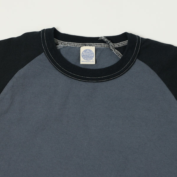 TOYS McCOY Raglan Sleeve Baseball Tee - Blue/Black