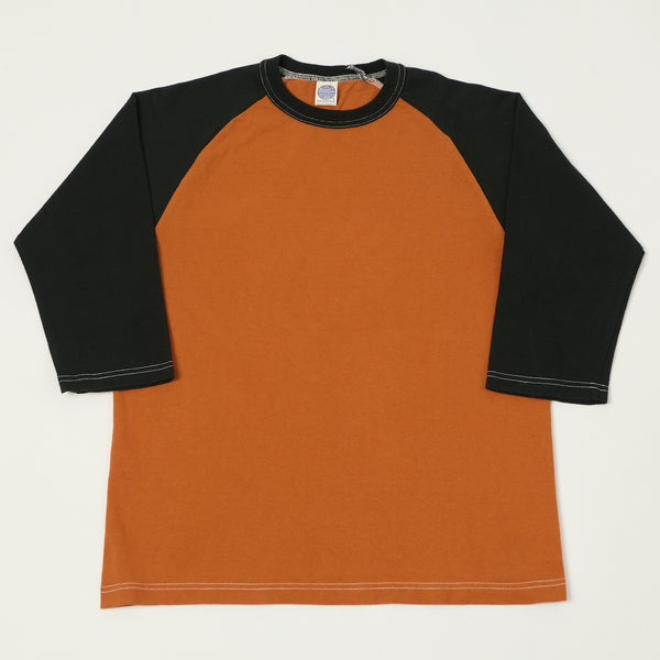 TOYS McCOY Raglan Sleeve Baseball Tee - Orange/Black