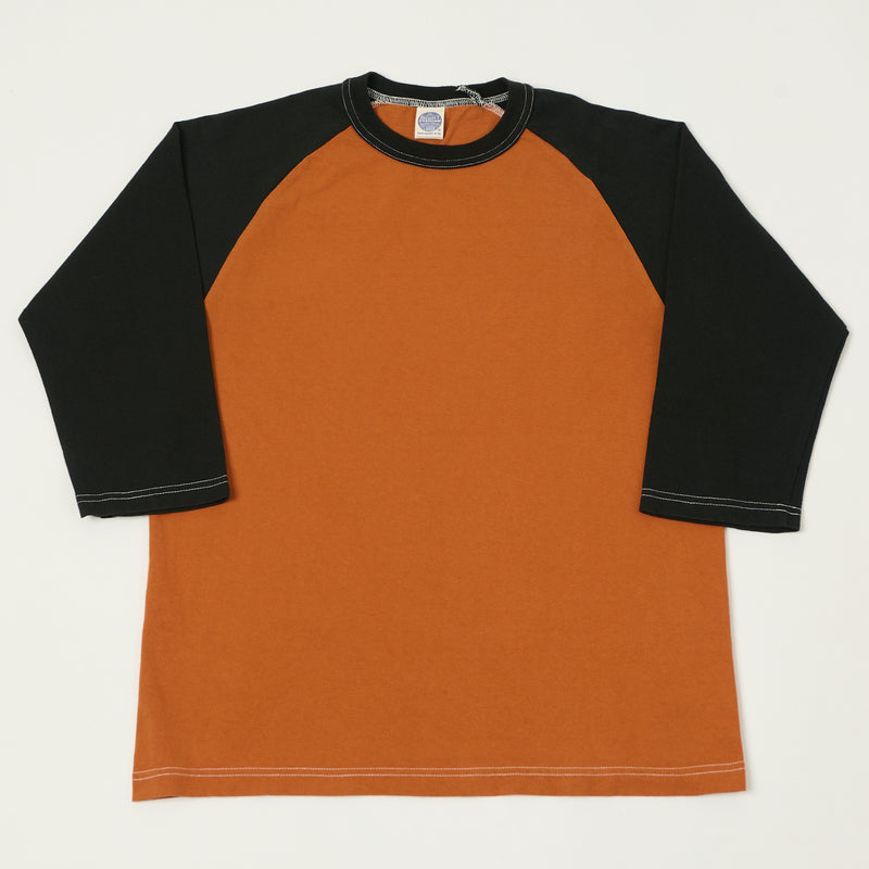 TOYS McCOY Raglan Sleeve Baseball Tee - Orange/Black