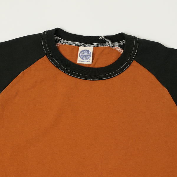 TOYS McCOY Raglan Sleeve Baseball Tee - Orange/Black