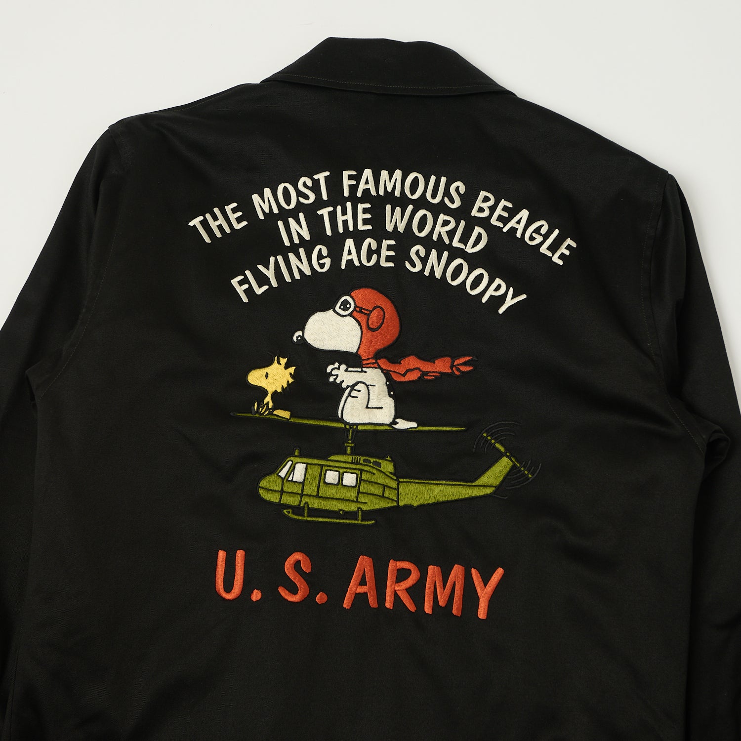 TOYS McCOY Snoopy Embroidered Tour Jacket - Black – SON OF A STAG