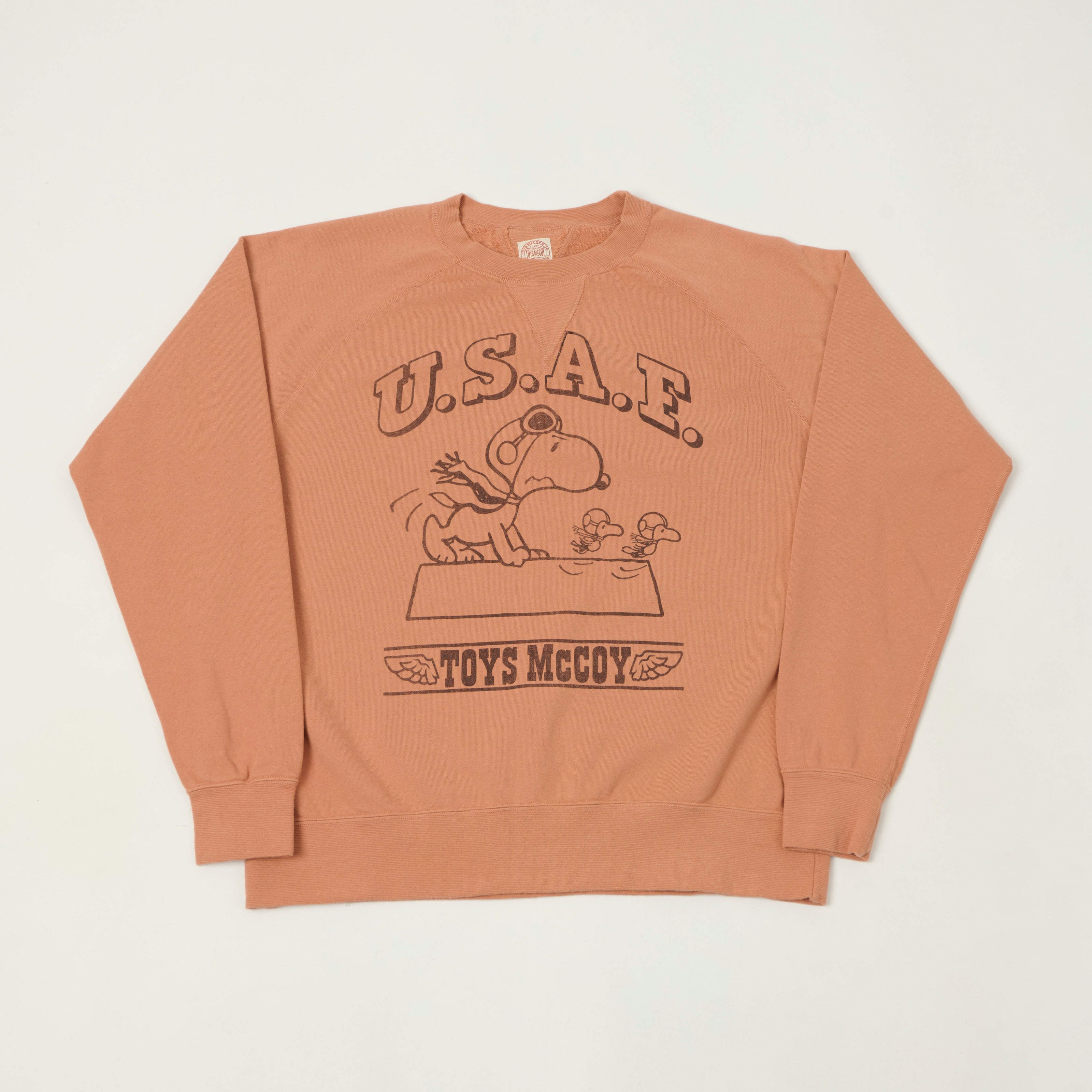 TOYS McCOY Snoopy 'Flying Ace USAF' Sweatshirt - Carrot