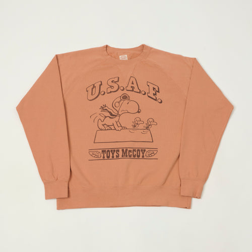 TOYS McCOY Snoopy 'Flying Ace USAF' Sweatshirt - Carrot