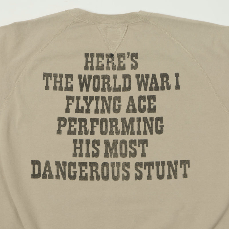 TOYS McCOY Snoopy 'Flying Ace USAF' Sweatshirt - Sand