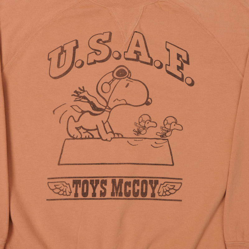 TOYS McCOY Snoopy 'Flying Ace USAF' Sweatshirt - Carrot