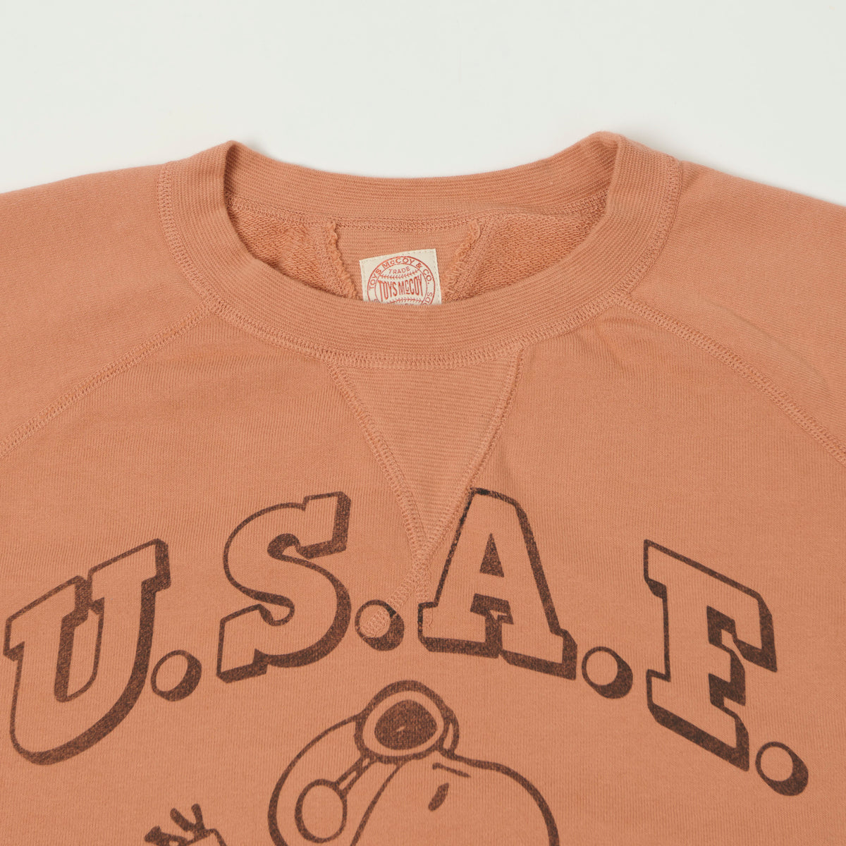TOYS McCOY Snoopy 'Flying Ace USAF' Sweatshirt - Carrot