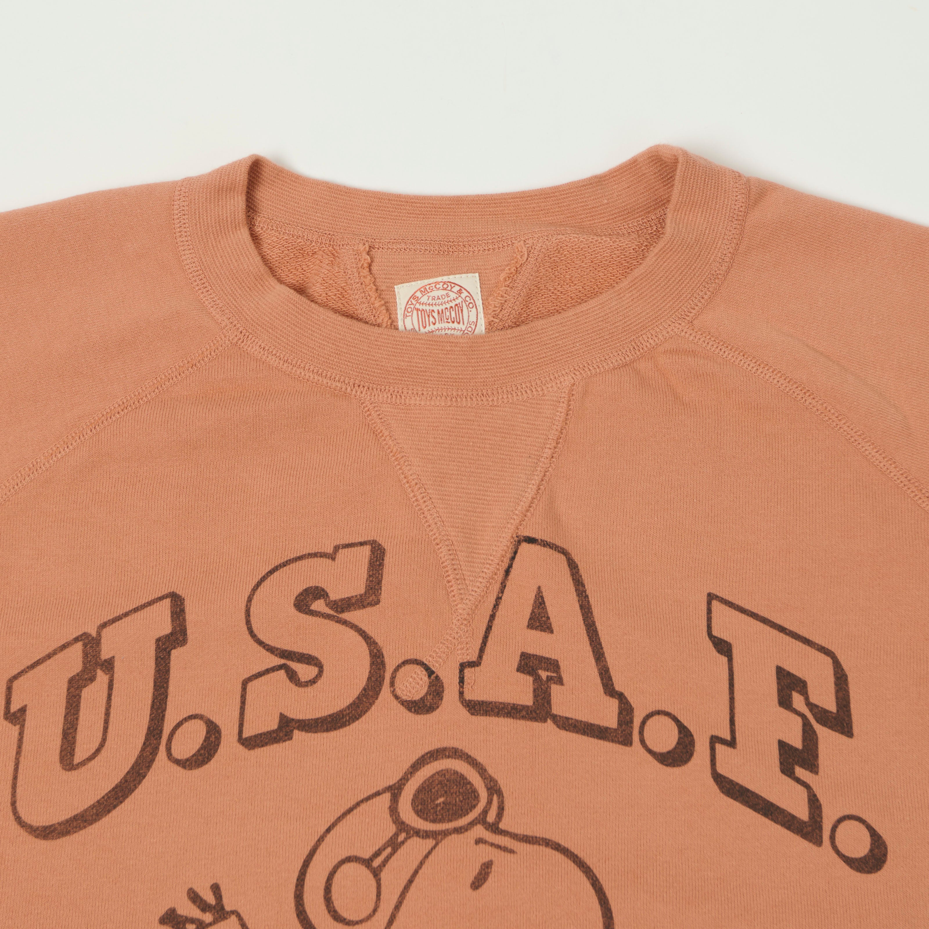 TOYS McCOY Snoopy 'Flying Ace USAF' Sweatshirt - Carrot