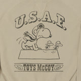 TOYS McCOY Snoopy 'Flying Ace USAF' Sweatshirt - Sand