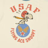 TOYS McCOY 'Snoopy USAF Flying Ace' Ringer Tee - Off White