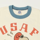 TOYS McCOY 'Snoopy USAF Flying Ace' Ringer Tee - Off White