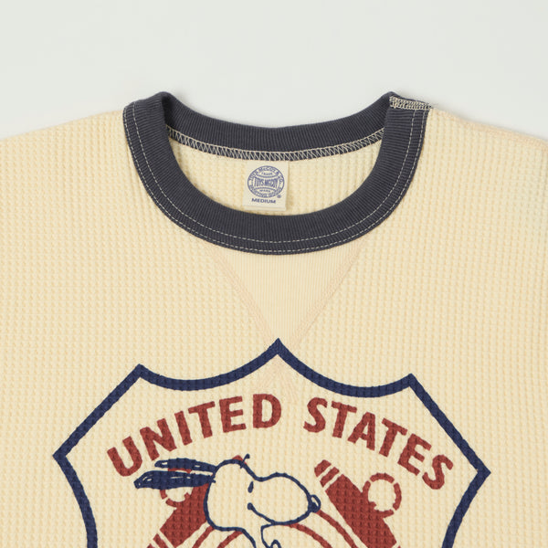 TOYS McCOY Snoopy 'US Coast Guard' Thermal Sweatshirt - Natural