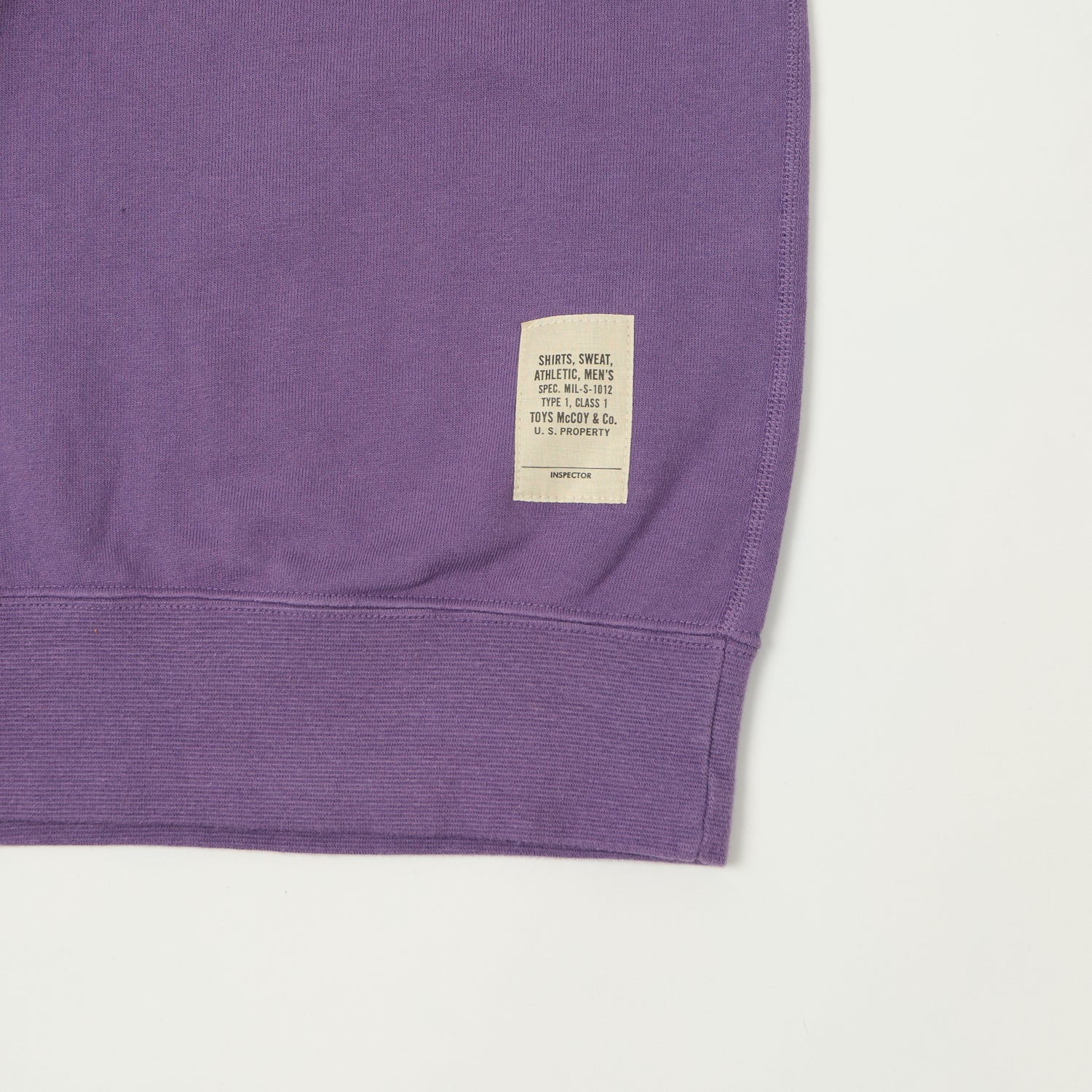 TOYS McCOY Short Sleeve Military Sweatshirt - Purple