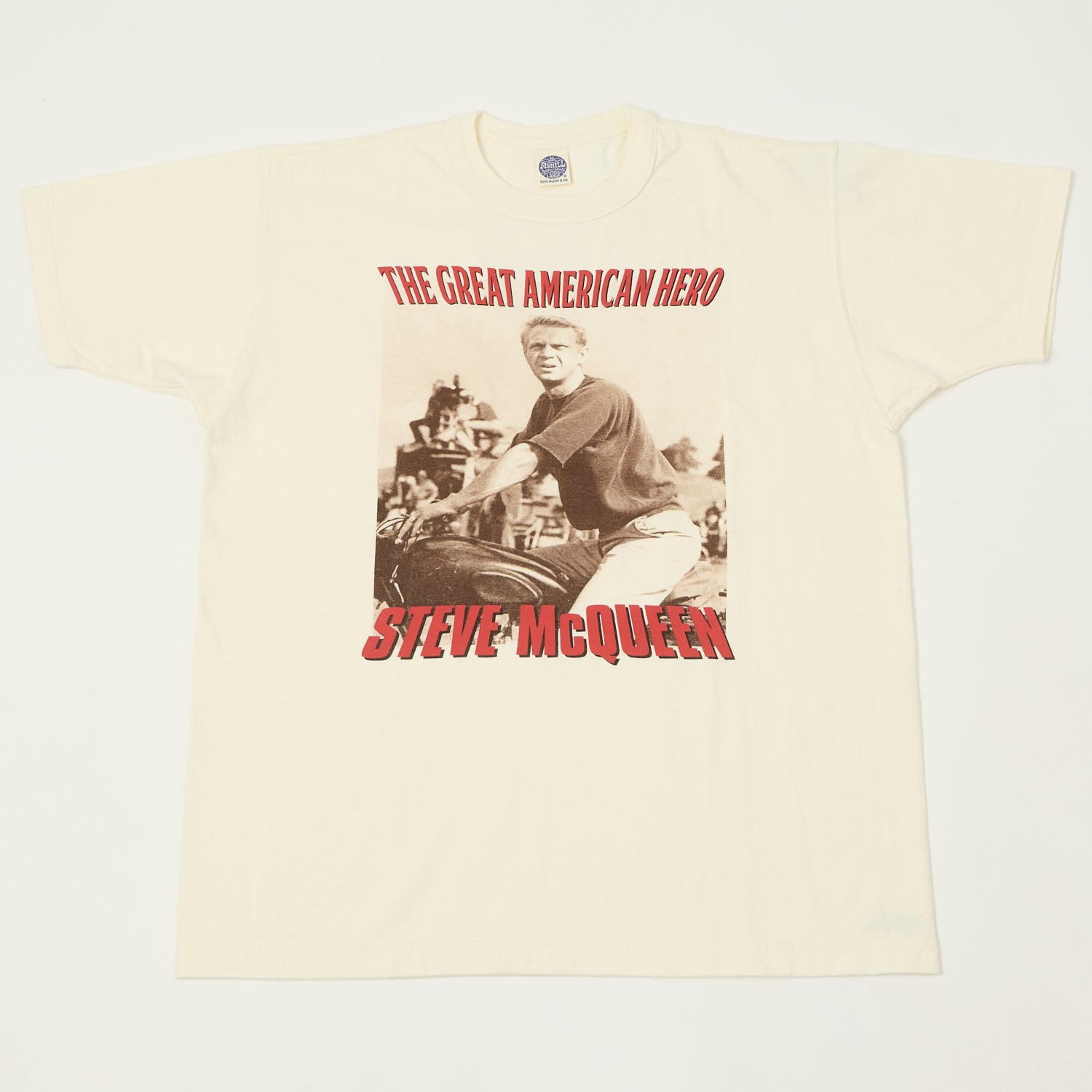 TOYS McCOY Steve McQueen 'The Great American Hero' T-Shirt - Off White