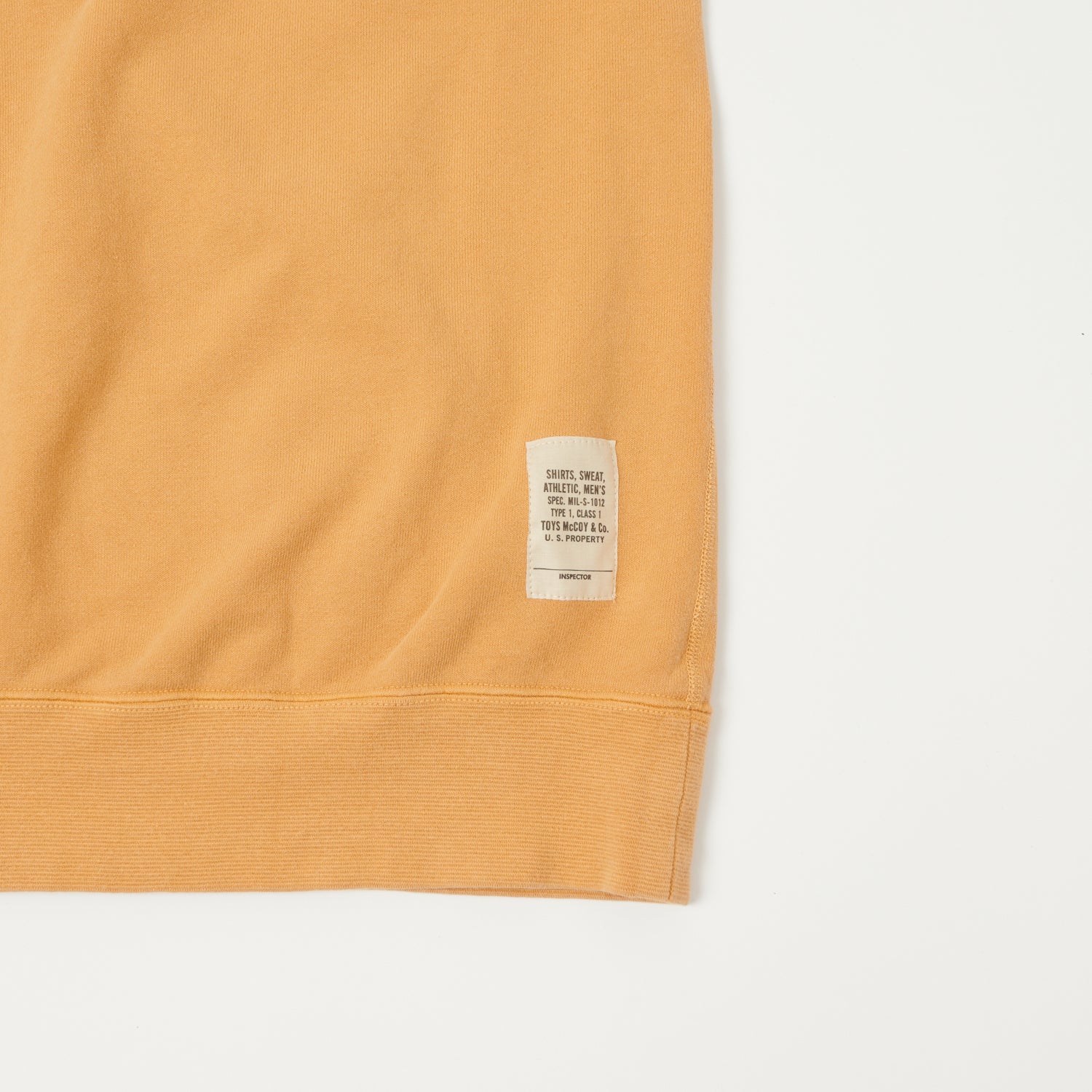 TOYS McCOY Short Sleeve Military Sweatshirt - Gold