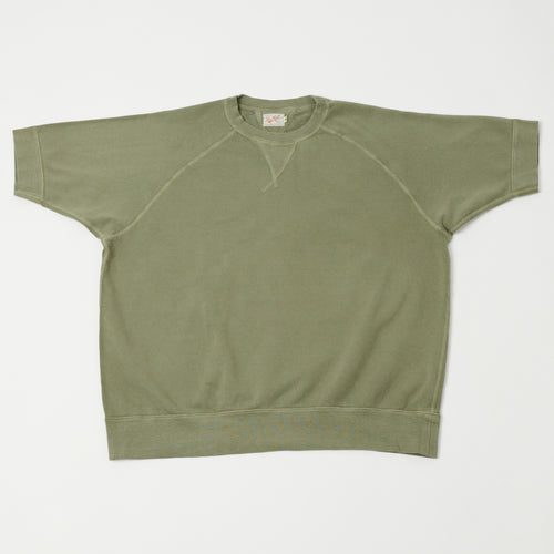 TOYS McCOY Short Sleeve Military Sweatshirt - Lt Olive