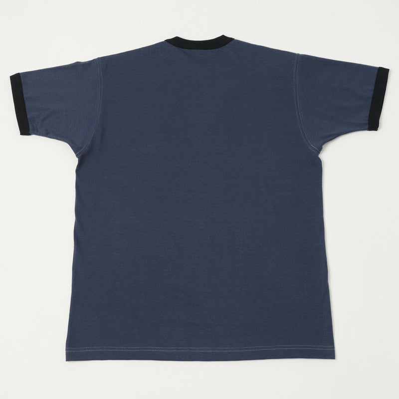 TOYS McCOY Ringer Pocket Tee - Blue/Black