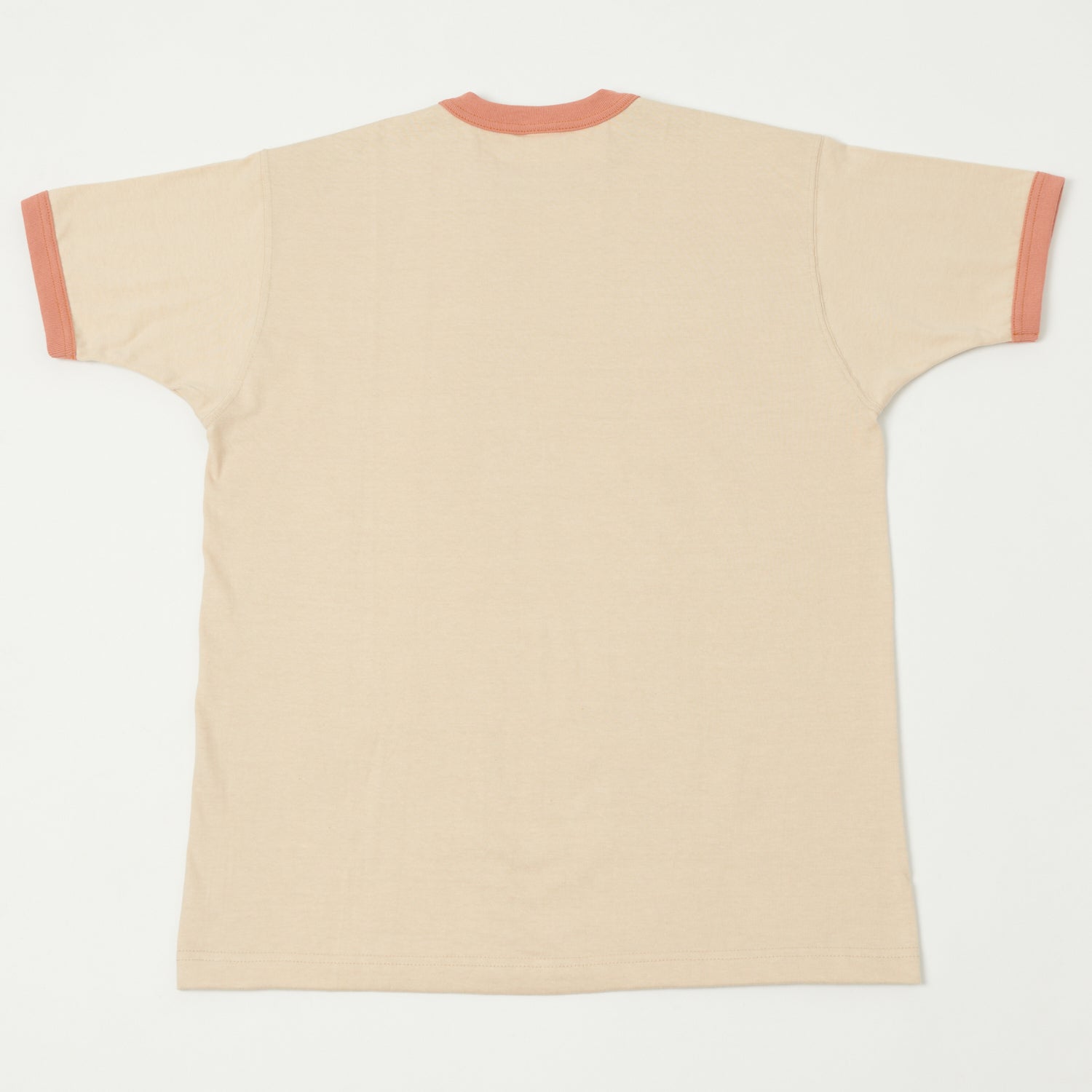 TOYS McCOY Ringer Pocket T-Shirt - Beige/Carrot