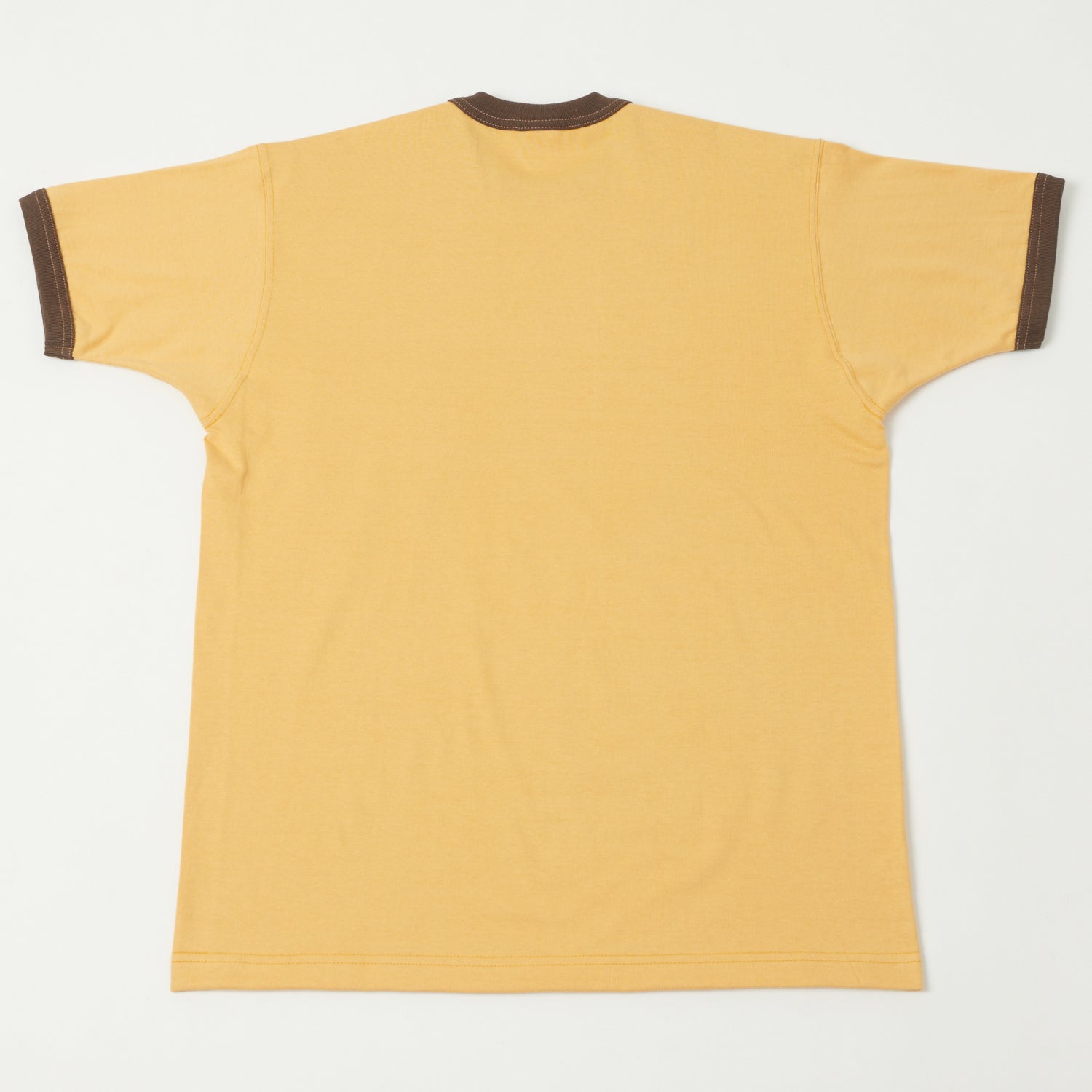 TOYS McCOY Ringer Pocket T-Shirt - Yellow/Charcoal