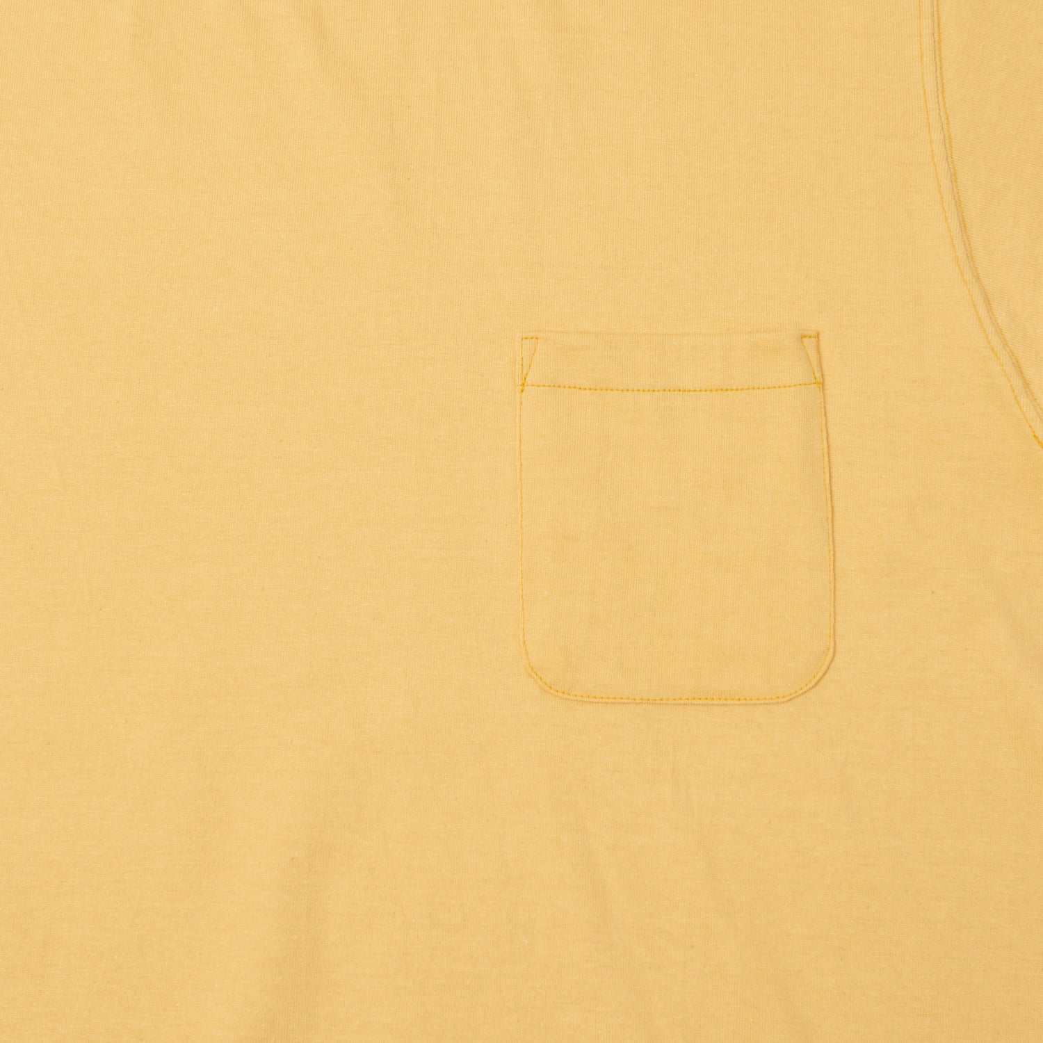 TOYS McCOY Ringer Pocket T-Shirt - Yellow/Charcoal