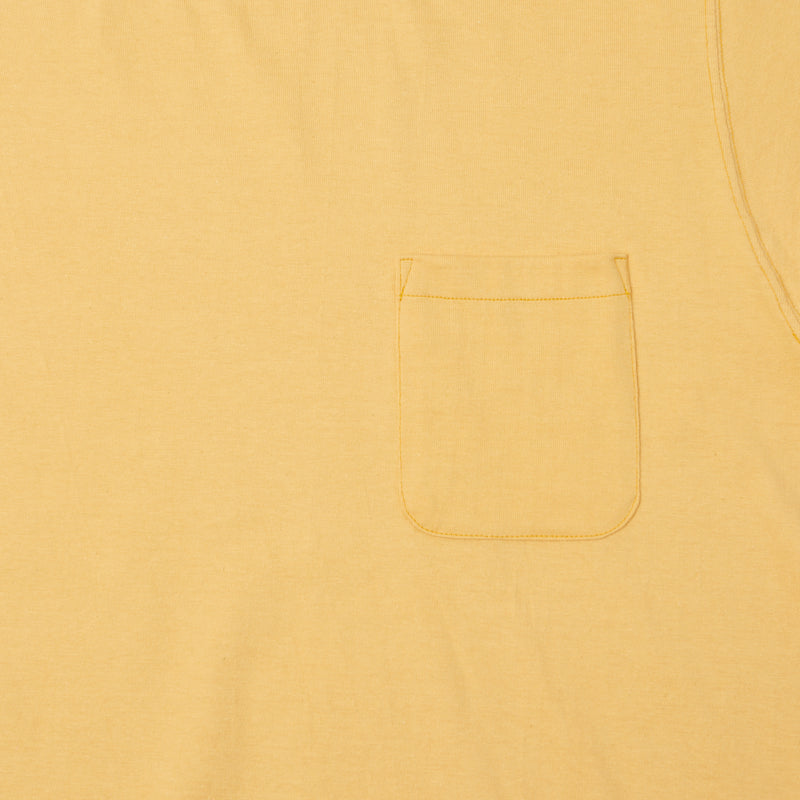 TOYS McCOY Ringer Pocket Tee - Yellow/Charcoal