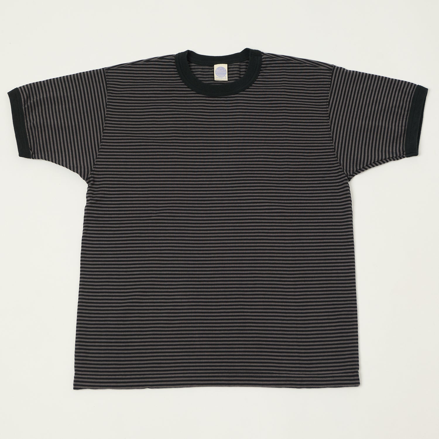 TOYS McCOY 'The Great American Hero' Stripe T-Shirt - Grey/Black
