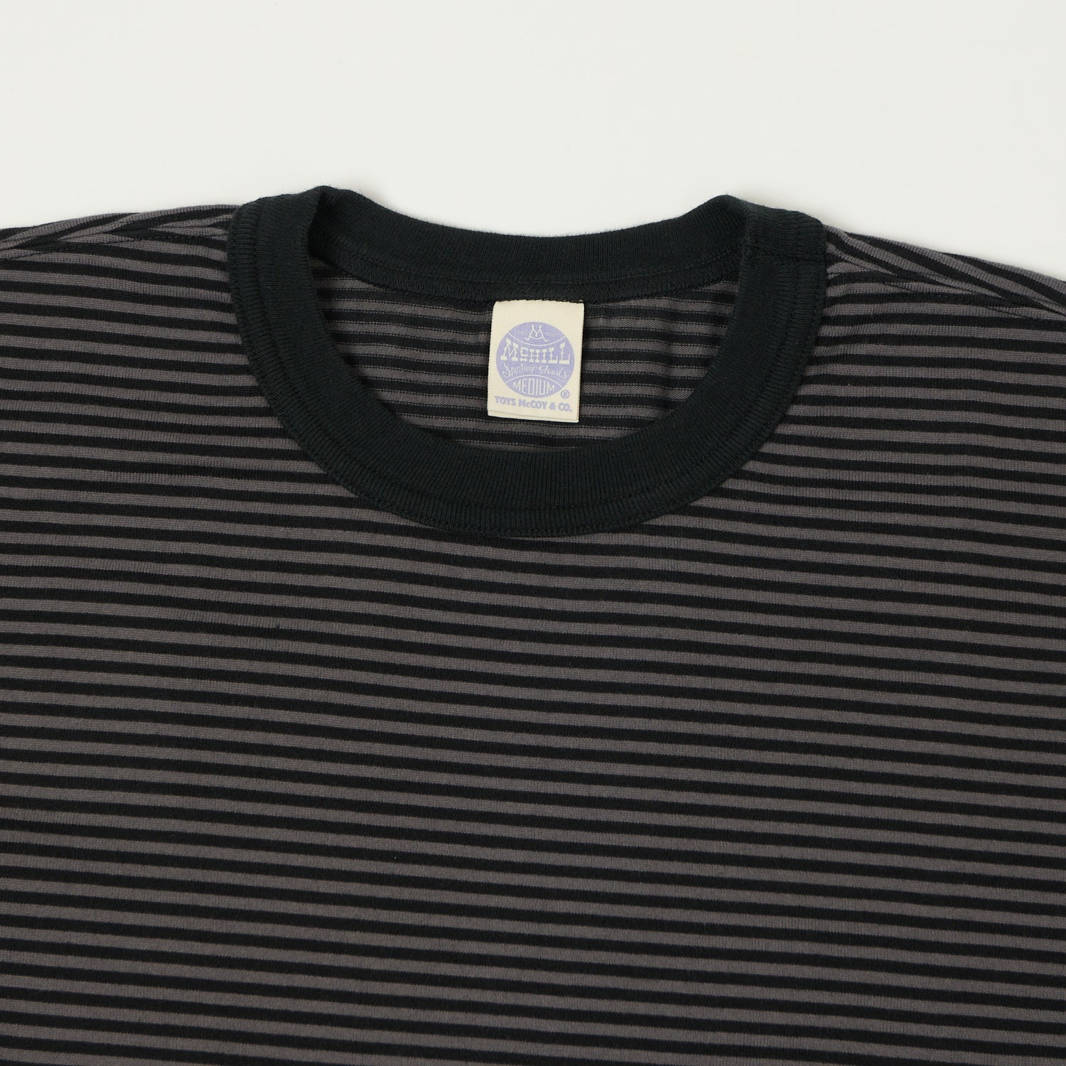 TOYS McCOY 'The Great American Hero' Stripe T-Shirt - Grey/Black