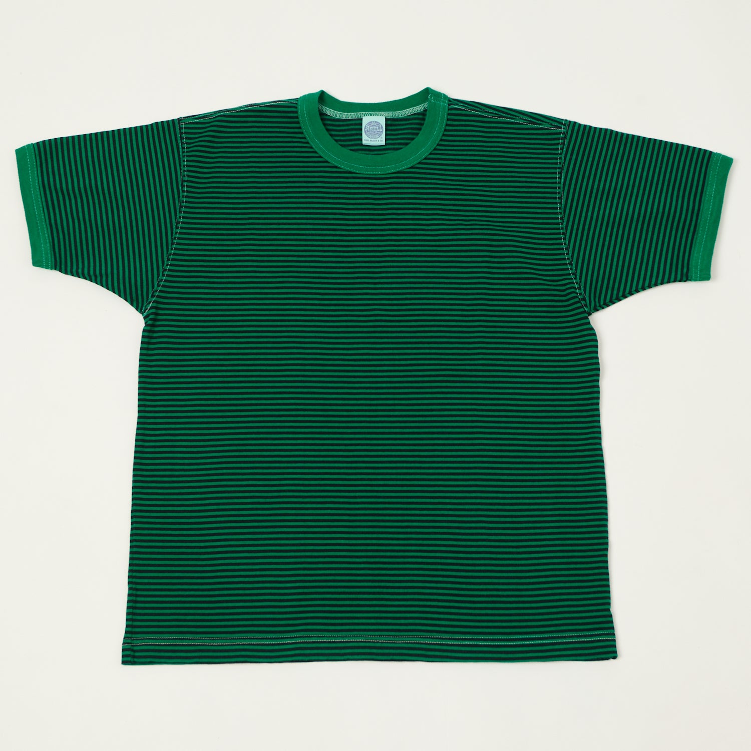 TOYS McCOY 'The Great American Hero' Stripe T-Shirt - Green/Black
