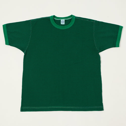 TOYS McCOY 'The Great American Hero' Stripe T-Shirt - Green/Black