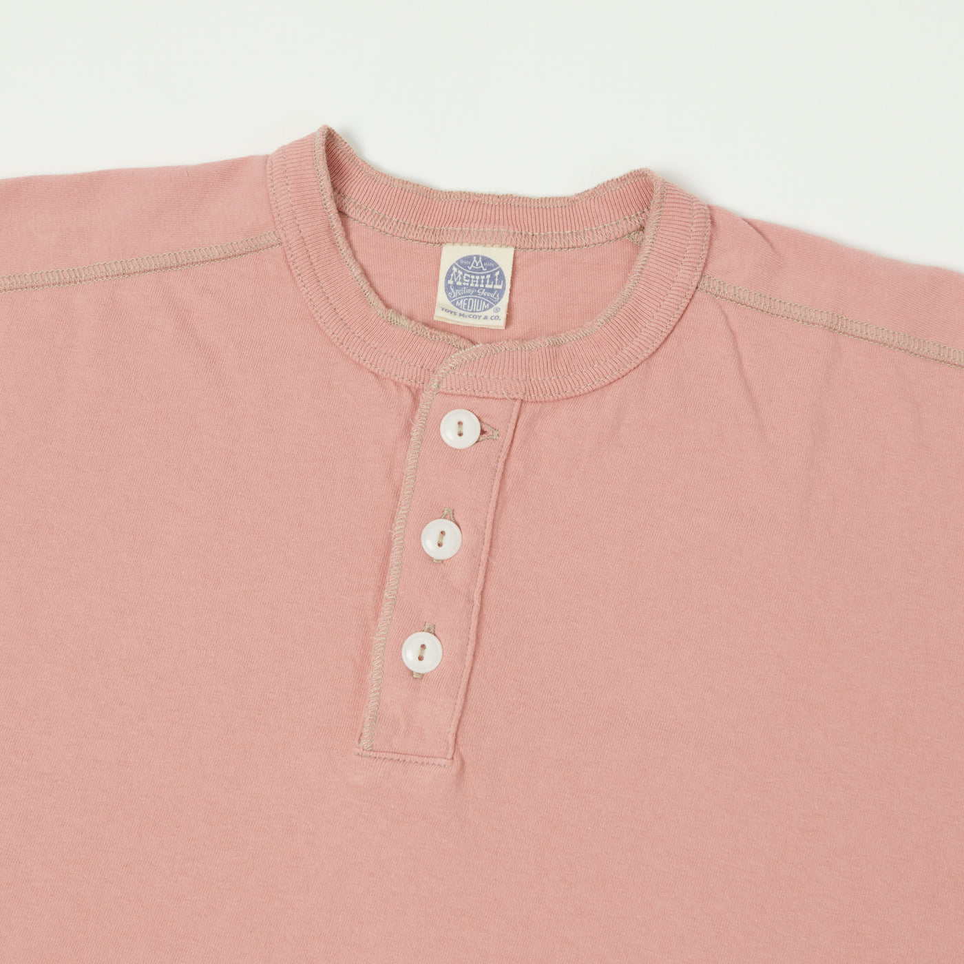 TOYS McCOY Union Henley - Pink