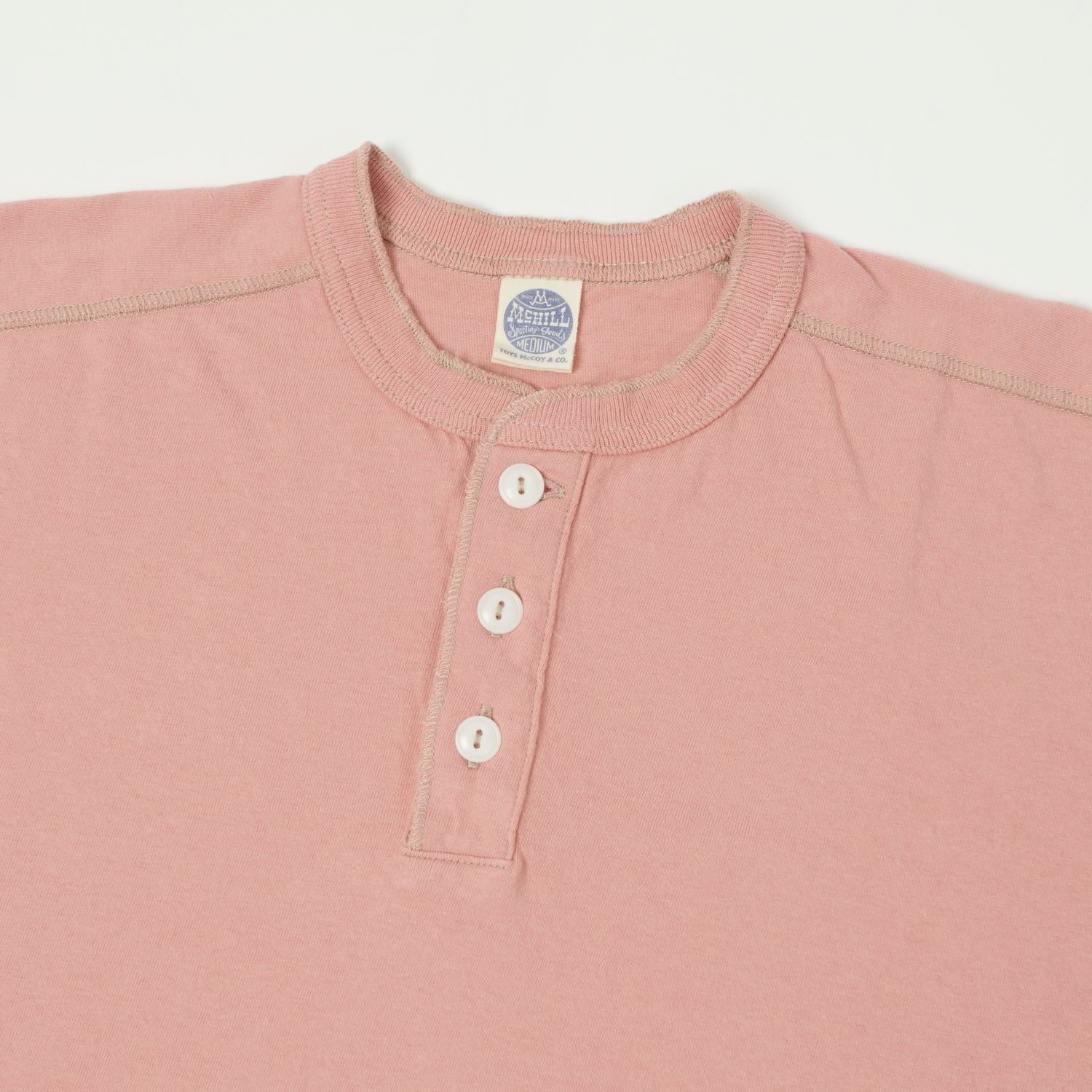 TOYS McCOY Union Henley - Pink