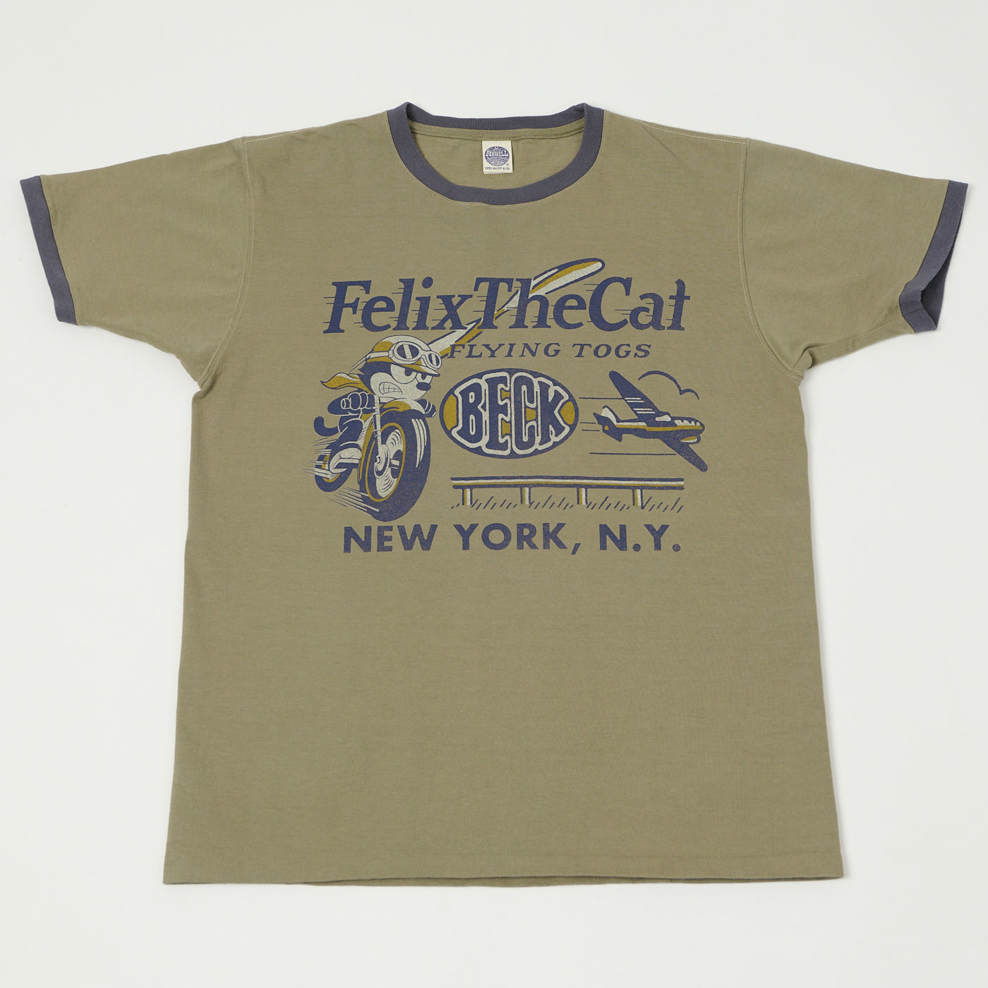 TOYS McCOY Felix The Cat 'Beck' Johnny Ringer T-Shirt - Olive