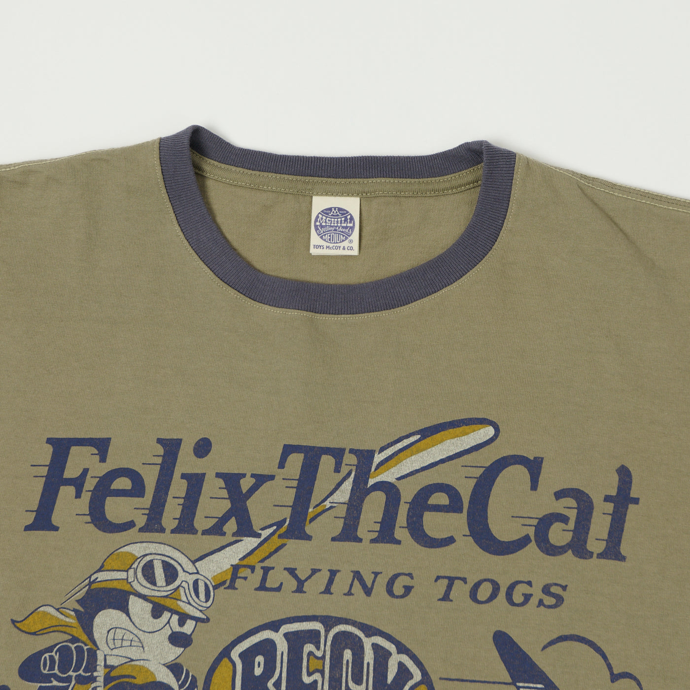 TOYS McCOY Felix The Cat 'Beck' Johnny Ringer T-Shirt - Olive