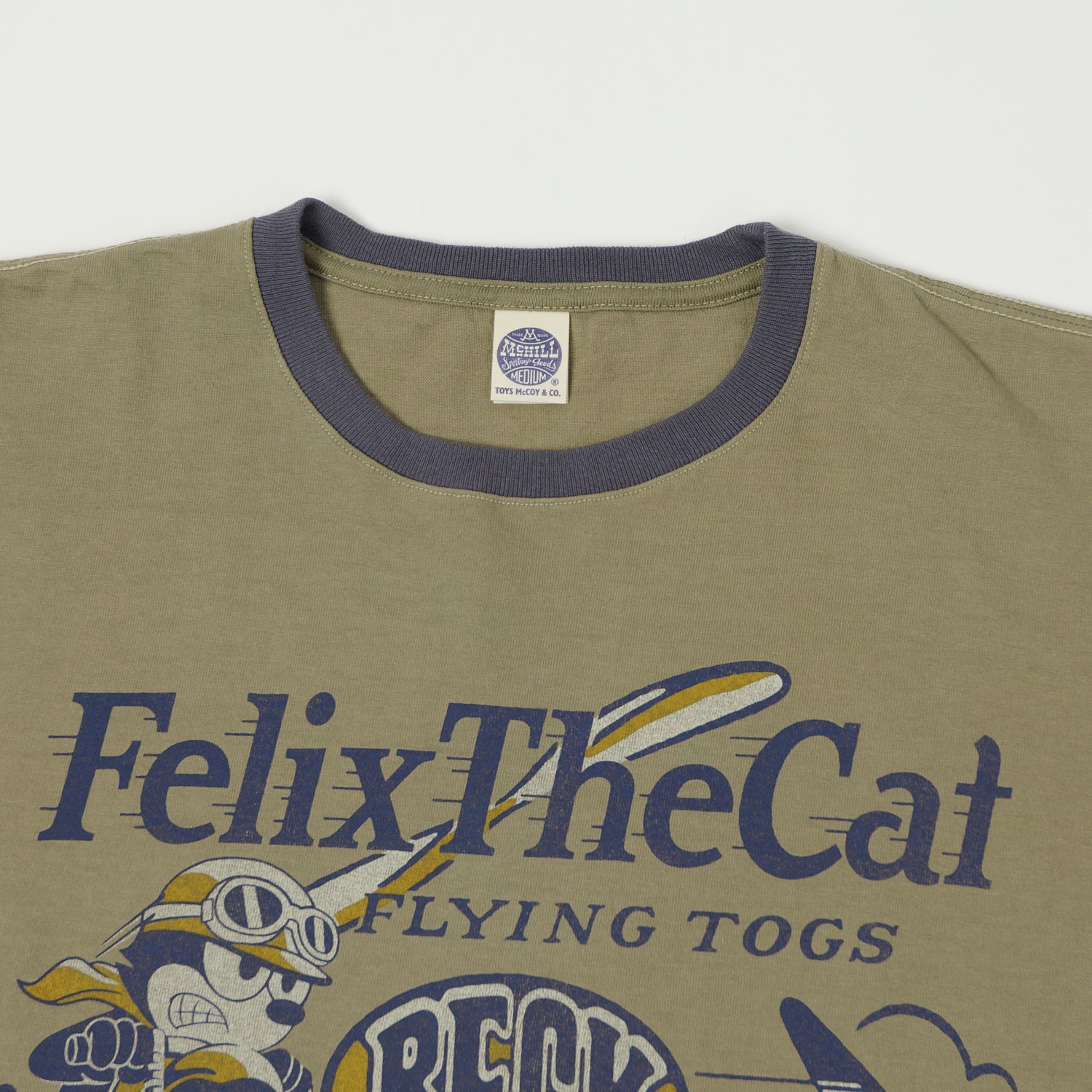 TOYS McCOY Felix The Cat 'Beck' Johnny Ringer T-Shirt - Olive