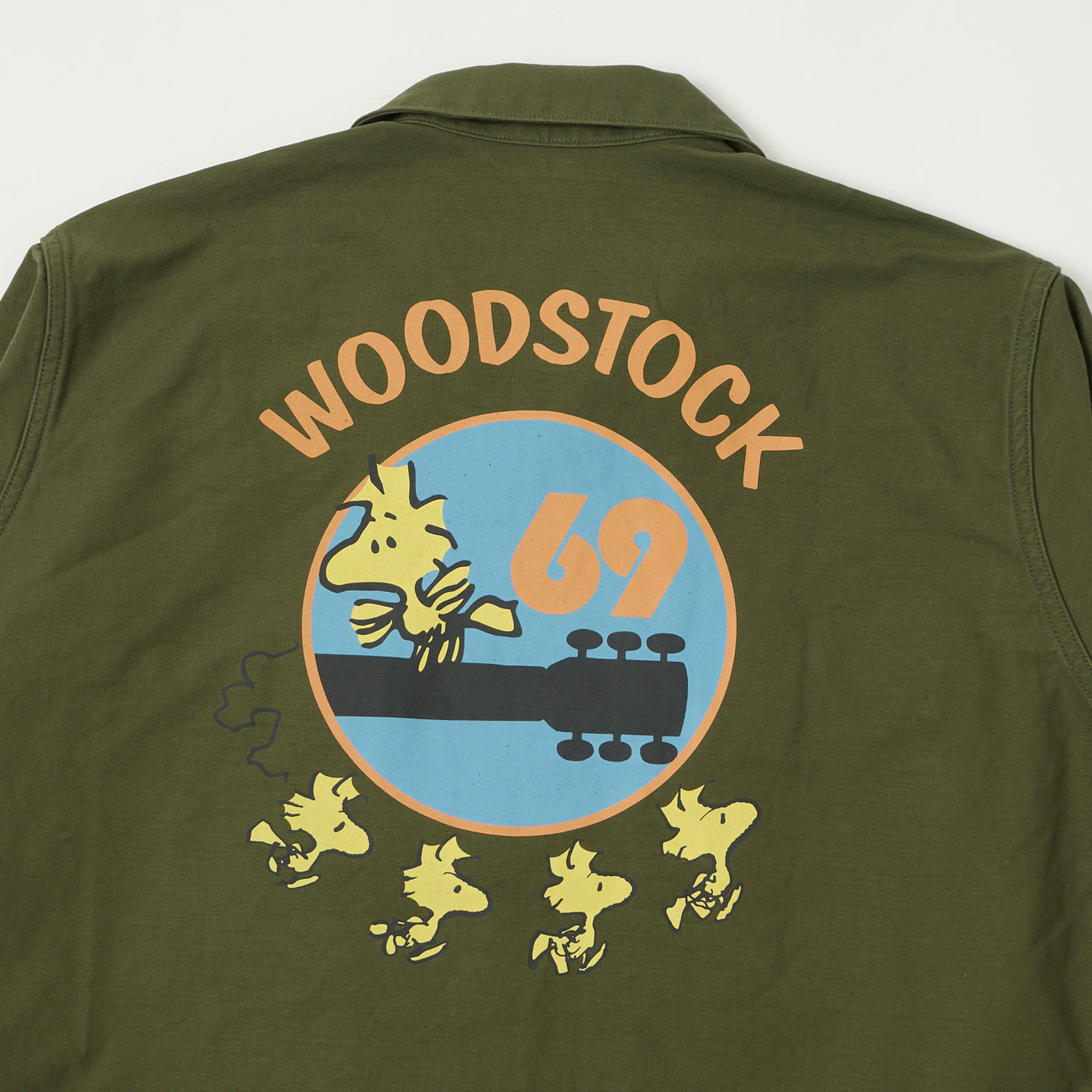 TOYS McCOY Snoopy 'Woodstock 69' OG-107 Cotton Sateen Shirt