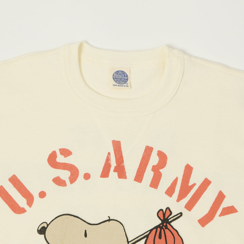 TOYS McCOY Snoopy 'U.S. Army Aviation Co' Tee - Off White