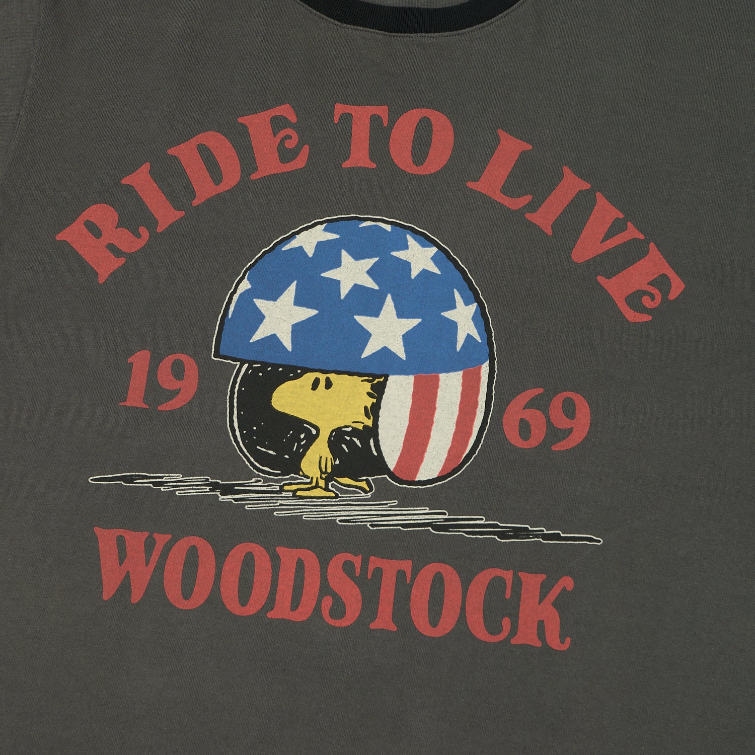 TOYS McCOY Woodstock 'Ride To Live 1969' Johnny Ringer T-Shirt - Black