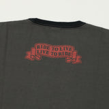 TOYS McCOY Woodstock 'Ride To Live 1969' Johnny Ringer T-Shirt - Black