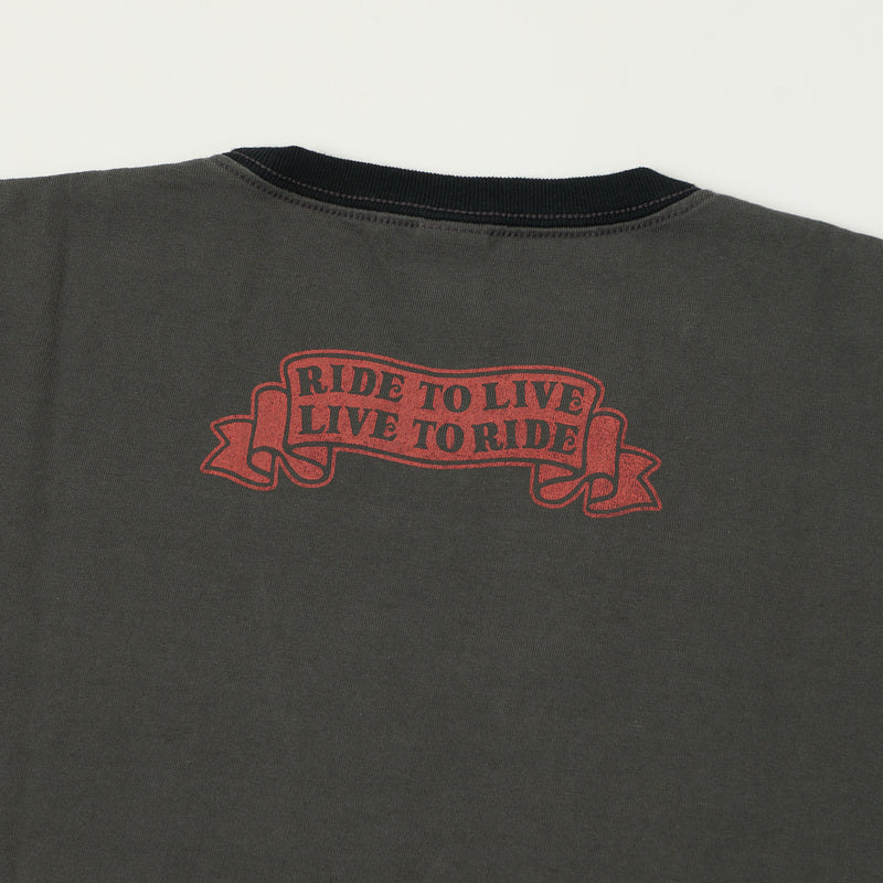 TOYS McCOY Woodstock 'Ride To Live 1969' Johnny Ringer T-Shirt - Black