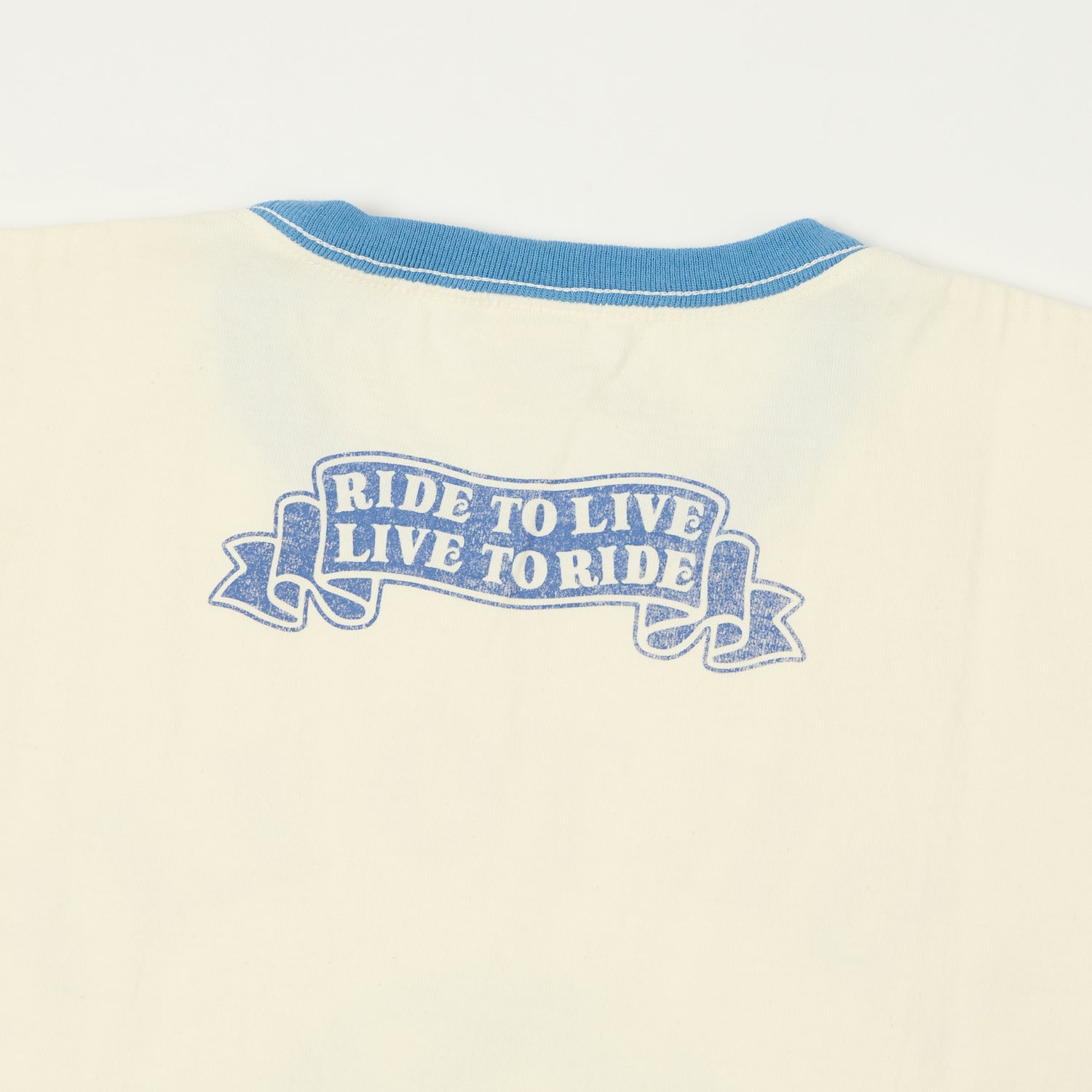 TOYS McCOY Woodstock 'Ride To Live 1969' Johnny Ringer T-Shirt - Off White