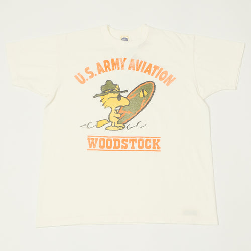 TOYS McCOY Woodstock 'U.S. Army Aviation' T-Shirt - Off White