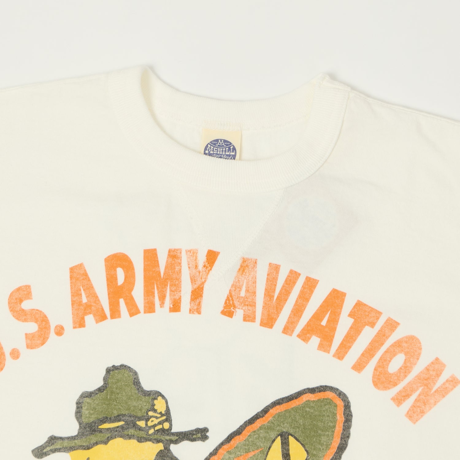 TOYS McCOY Woodstock 'U.S. Army Aviation' T-Shirt - Off White