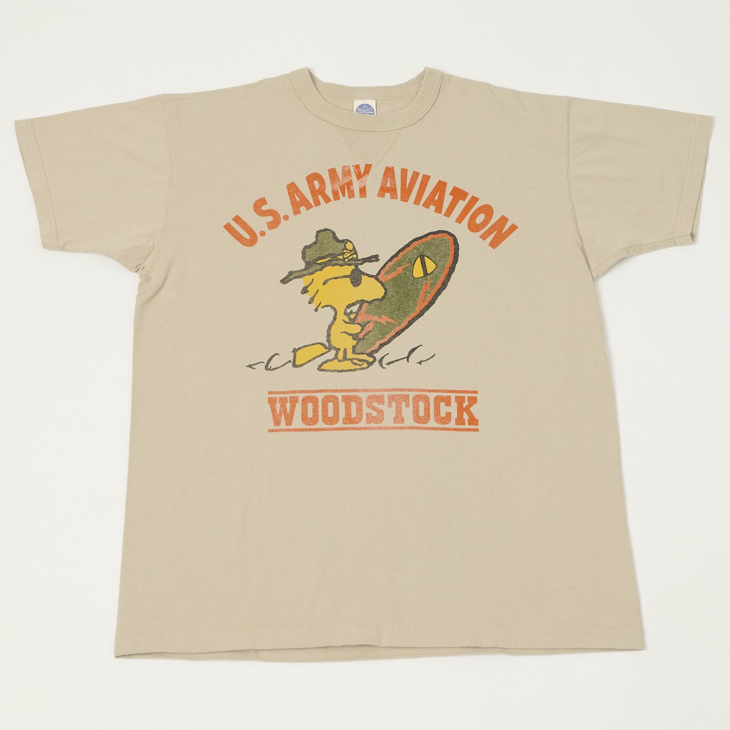 TOYS McCOY Woodstock 'U.S. Army Aviation' T-Shirt - Sand