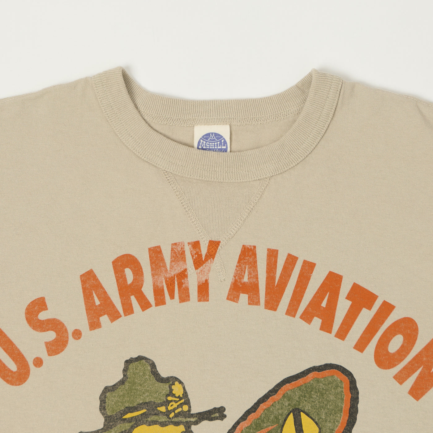 TOYS McCOY Woodstock 'U.S. Army Aviation' T-Shirt - Sand