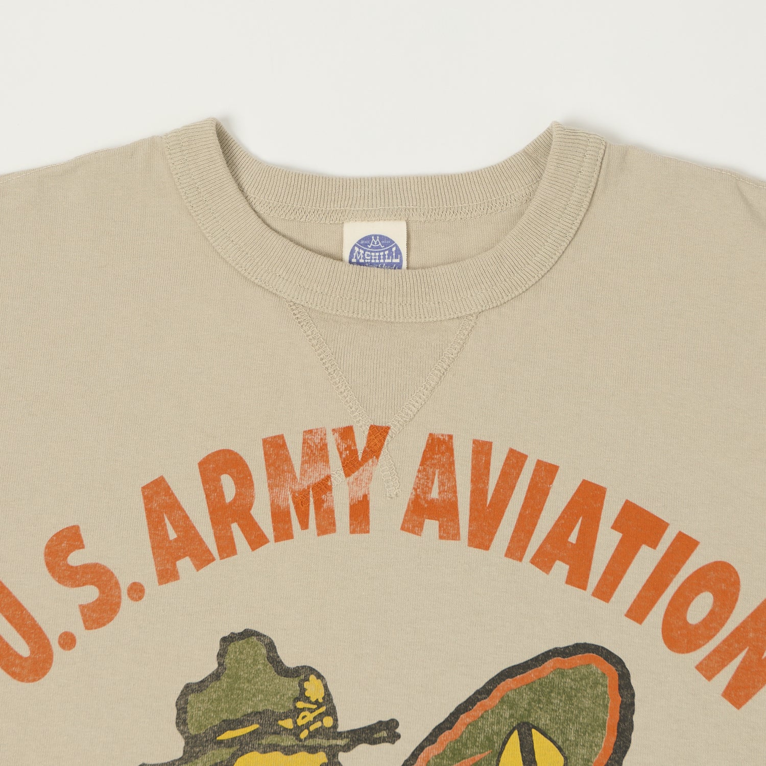 TOYS McCOY Woodstock 'U.S. Army Aviation' T-Shirt - Sand