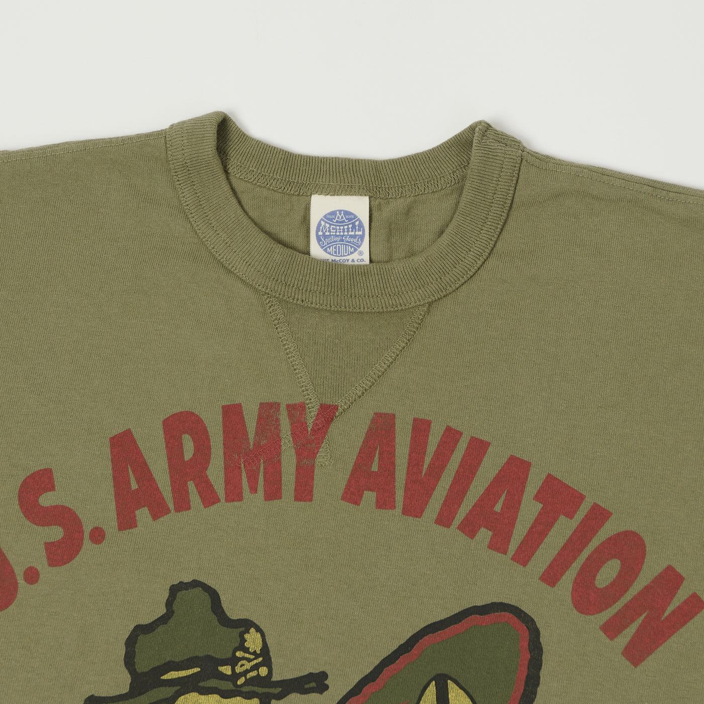 TOYS McCOY Woodstock 'U.S. Army Aviation' T-Shirt - Olive